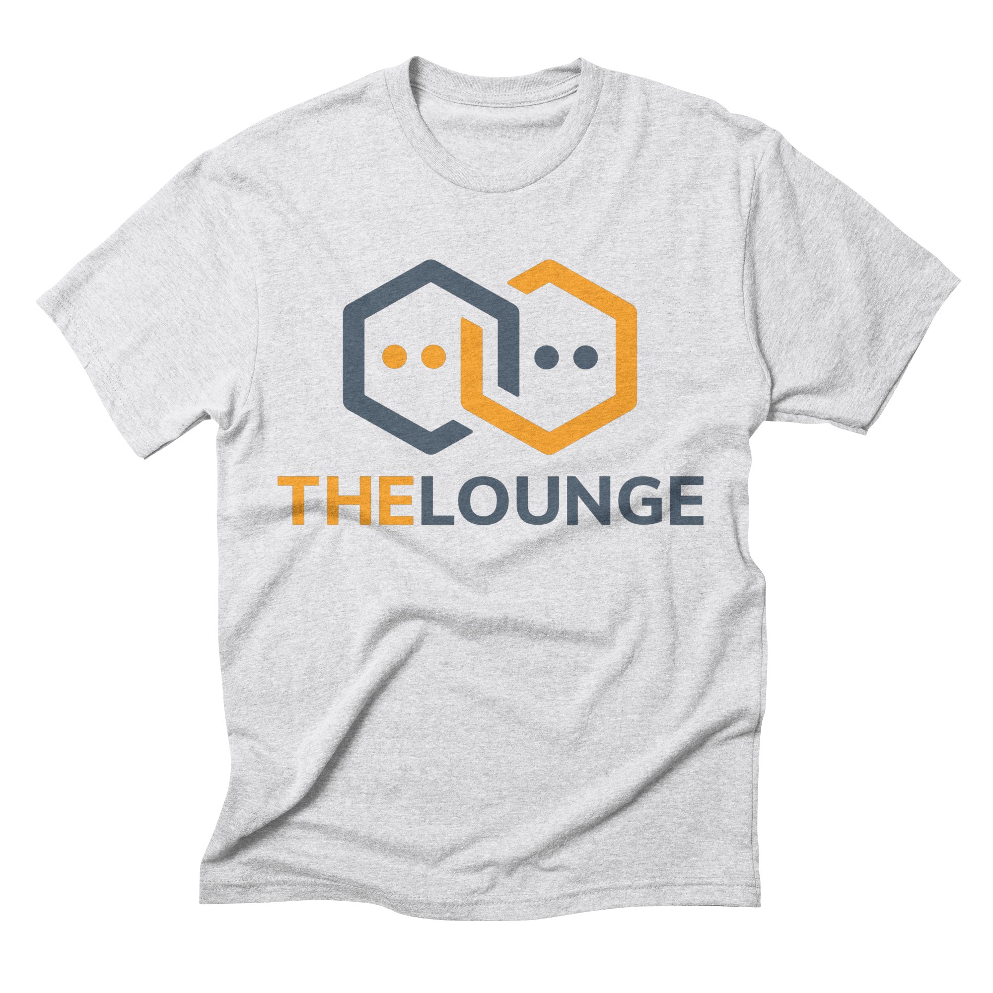 White t-shirt with The Lounge logo